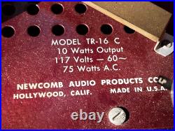 POWERS ON NEWCOMB TR-16- C Tube 6v6 phonograph Record Player vintage Guitar POWERS ON NEWCOMB TR-16- C Tube 6v6 phonograph Record Player vintage Guitar