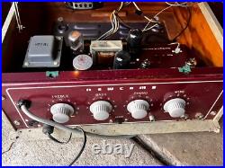 POWERS ON NEWCOMB TR-16- C Tube 6v6 phonograph Record Player vintage Guitar POWERS ON NEWCOMB TR-16- C Tube 6v6 phonograph Record Player vintage Guitar