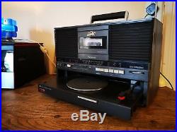 Panasonic retro music system SG-J555L boombox with record player 12v & mains