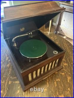 Pathe Phonograph Record Player Model III, Portable Table Top Style