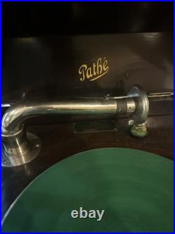 Pathe Phonograph Record Player Model III, Portable Table Top Style