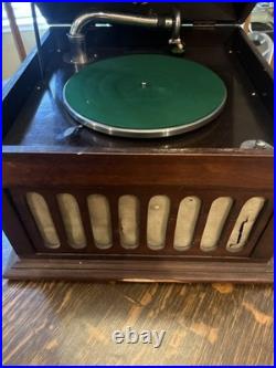 Pathe Phonograph Record Player Model III, Portable Table Top Style