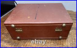 Philco C-1332-121 Portable Suitcase 3 Speed Tube Phonograph Record Player AS IS