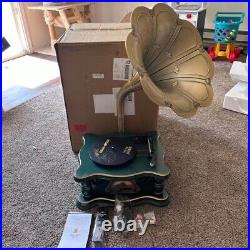 Phonograph Vinyl Record Player Built-in Speakers Bluetooth Audio Turntable 3 SPD