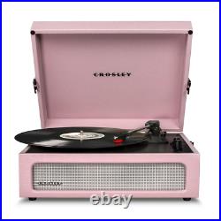 Pink Amethyst Record Player/Turntable, Vintage Inspired, Bluetooth Digital Music