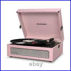 Pink Amethyst Record Player/Turntable, Vintage Inspired, Bluetooth Digital Music