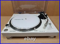 Pioneer DJ PLX-500 Direct Drive Turntable Record Player White Spares Or Repairs