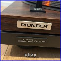 Pioneer PL-1200A DC SERVO Direct Drive Turntable Record Player withCartridge Used Pioneer PL-1200A DC SERVO Direct Drive Turntable Record Player withCartridge Used