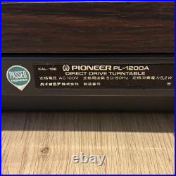 Pioneer PL-1200A DC SERVO Direct Drive Turntable Record Player withCartridge Used Pioneer PL-1200A DC SERVO Direct Drive Turntable Record Player withCartridge Used