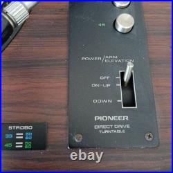 Pioneer PL-1200 Record Player DC SERVO Direct Drive Turntable System Vintage