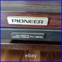 Pioneer PL-1200 Record Player DC SERVO Direct Drive Turntable System Vintage