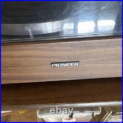 Pioneer PL-15R Stereo Turntable Belt Drive Woodgrain Brown 33/45 RPM
