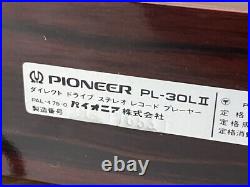 Pioneer Pl-30LII Drive Record Player Straight Arm dust cover used JP