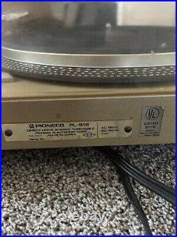 Pioneer Pl-518 Direct Drive Automatic Return Turntable Record Player