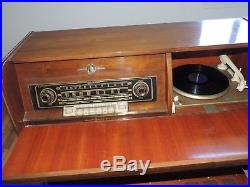 RARE 1950's OLYMPIC OPTA DOMINO 4 BAND RADIO RECORD PLAYER CONSOLE Works Exc