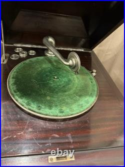 RARE Antique Columbia Grafonola PhonographFloor Cabinet Record PlayerPlug-In