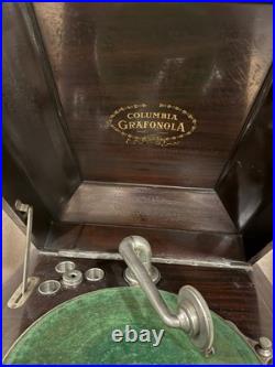 RARE Antique Columbia Grafonola PhonographFloor Cabinet Record PlayerPlug-In