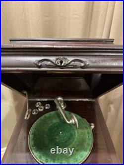 RARE Antique Columbia Grafonola PhonographFloor Cabinet Record PlayerPlug-In