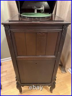 RARE Antique Columbia Grafonola PhonographFloor Cabinet Record PlayerPlug-In