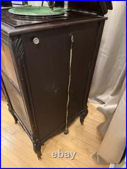 RARE Antique Columbia Grafonola PhonographFloor Cabinet Record PlayerPlug-In