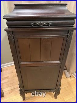 RARE Antique Columbia Grafonola PhonographFloor Cabinet Record PlayerPlug-In