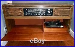 RARE Grundig Stereo Console Turntable Radio Mid Century Record Player Vintage
