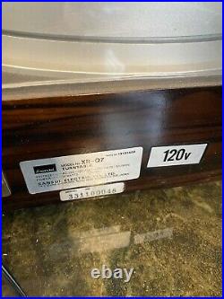 RARE Japanese SANSUI XR-Q7 1981 Rosewood Turn Table Record Player Lp Phono