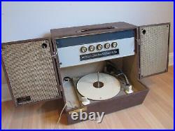 RARE RECORD PLAYER vintage AMC STEREOPHONIC PHONOGRAPH M-1102A HIFI tube WORKS