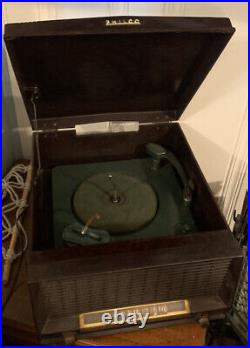 RARE Vintage pre 1950's Philco WORKING Radio Phonograph Record Player Turntable