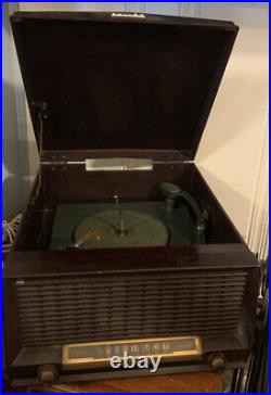RARE Vintage pre 1950's Philco WORKING Radio Phonograph Record Player Turntable