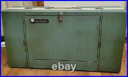 RCA Victor Victrola Portable Record Player Green Works Great