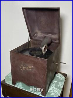 Rare Antique Orophone Record Player Mini Metal Phonograph Works Read C. 1910s Rare Antique Orophone Record Player Mini Metal Phonograph Works Read C. 1910s