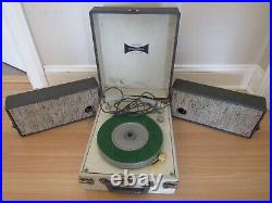 Rare Columbia Record Club phonograph record player PORTABLE suitcase vintage