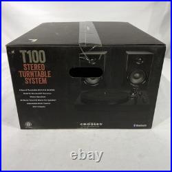 Rare Crosley T100a 2sp Bluetooth Turntable Record Player New