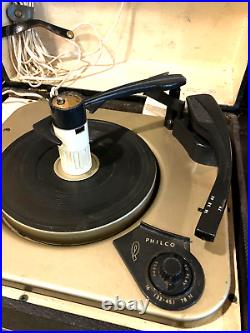 Rare Philco E-1357-121 Portable Tube Record Player