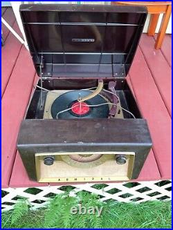 Rare Vintage Admiral Phonograph Record Player 119512