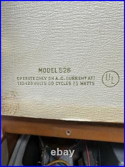 Rare Vintage Columbia Model 526 360 K2 Phonograph Record Player Untested