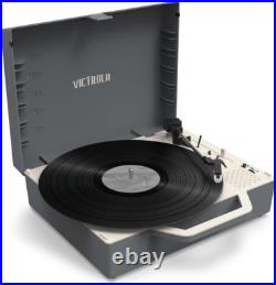 Re-Spin Sustainable Suitcase Vinyl Record Player, 3-Speed (33 1/3, 45 & 78 RPM) Re-Spin Sustainable Suitcase Vinyl Record Player, 3-Speed (33 1/3, 45 & 78 RPM)