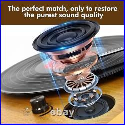 Record Player, 3-Speed Turntable Bluetooth Vinyl Record Player with Speaker