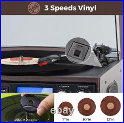 Record Player 9 in 1 Entertainment for Home Gatherings, 3 Speed Bluetooth Turnta