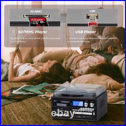 Record Player 9 in 1 Entertainment for Home Gatherings, 3 Speed Bluetooth Turnta