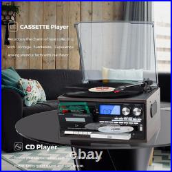 Record Player 9 in 1 Entertainment for Home Gatherings, 3 Speed Bluetooth Turnta