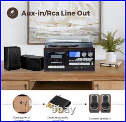Record Player 9 in 1 Entertainment for Home Gatherings, 3 Speed Bluetooth Turnta