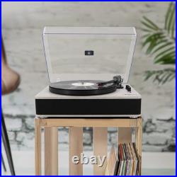 Record Player Bluetooth Turntable with Built-in Speakers and USB Play&Re