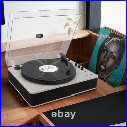 Record Player Bluetooth Turntable with Built-in Speakers and USB Play&Re