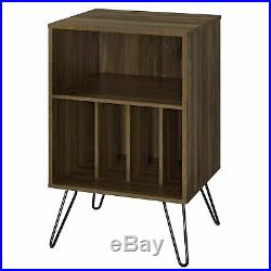Record Player Console Vinyl Storage Stand Rack Lp Turntable Retro Shelves Table