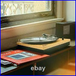 Record Player Popsky Vintage Turntable 3-Speed Bluetooth Record Player with S