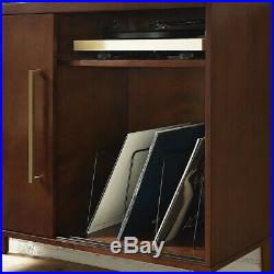 Record Player Stand Turntable LP Storage Media Display Cabinet Vynle Vinyl Rack