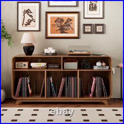 Record Player Stand with Vinyl Storage Cabinet with Charging Station & USB Ports Record Player Stand with Vinyl Storage Cabinet with Charging Station & USB Ports