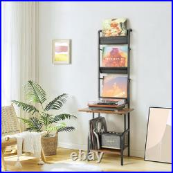 Record Player Stand with Vinyl Storage, Record Player Table with Vinyl Record St